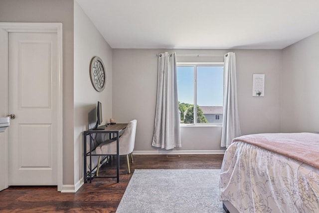 707 Brighton Dr, Pingree Grove, IL 60140 - bedroom with dark wood-style floors and baseboards