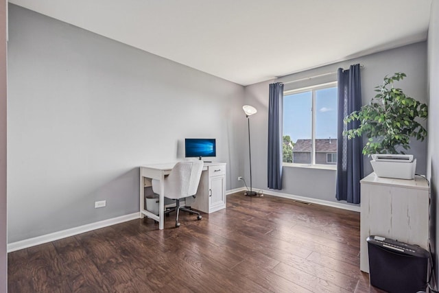 707 Brighton Dr, Pingree Grove, IL 60140 - home office featuring wood finished floors and baseboards