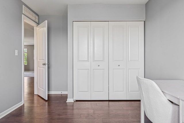 707 Brighton Dr, Pingree Grove, IL 60140 - office with dark wood-style floors and baseboards