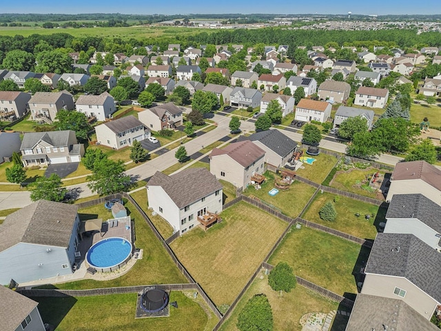 707 Brighton Dr, Pingree Grove, IL 60140 - aerial overview of property's location with nearby suburban area and a pool area