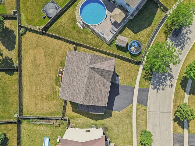 707 Brighton Dr, Pingree Grove, IL 60140 - bird's eye view of a pool area