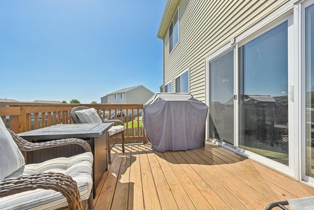707 Brighton Dr, Pingree Grove, IL 60140 - wooden deck with grilling area