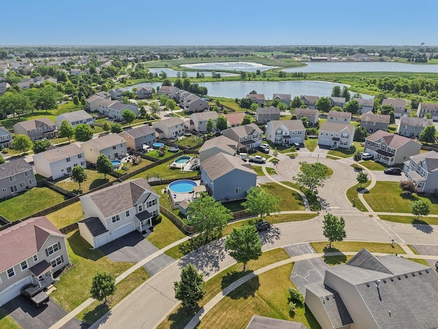 707 Brighton Dr, Pingree Grove, IL 60140 - aerial view of residential area featuring a nearby body of water