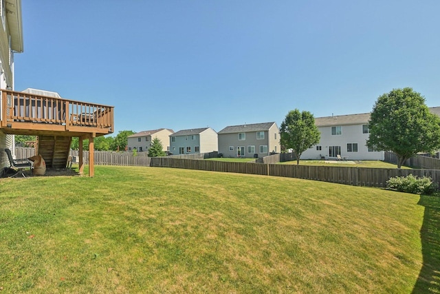 707 Brighton Dr, Pingree Grove, IL 60140 - fenced backyard featuring a residential view and a deck