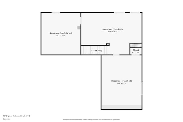 707 Brighton Dr, Pingree Grove, IL 60140 - view of property floor plan
