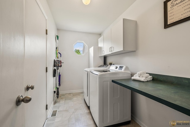 1878 Grassy Knoll Ct, Romeoville, IL 60446 - washroom with washer and clothes dryer and cabinet space