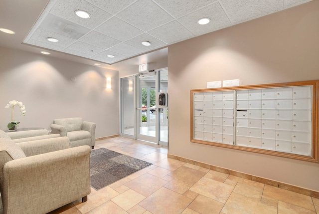 5360 N Lowell Ave Unit 502, Chicago, IL 60630 - building lobby featuring recessed lighting and a paneled ceiling
