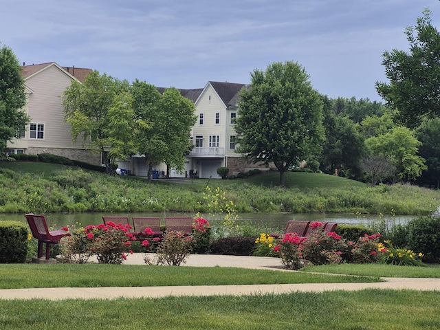 5530 Cambridge Way, Hanover Park, IL 60133 - view of yard featuring a water view