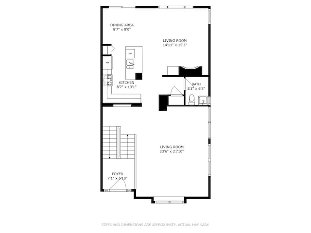 5530 Cambridge Way, Hanover Park, IL 60133 - view of floor plan / room layout
