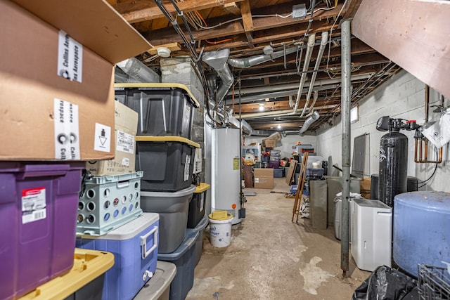 6422 Steward Rd, Rockford, IL 61101 - unfinished basement with water heater and electric panel