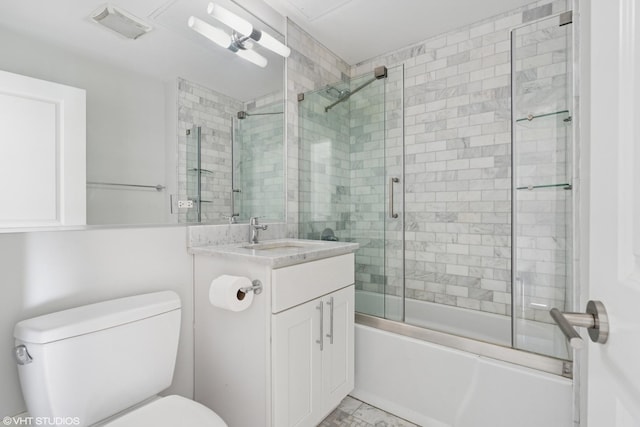 247 E Chestnut St Unit 2504, Chicago, IL 60611 - bathroom with vanity and enclosed tub / shower combo