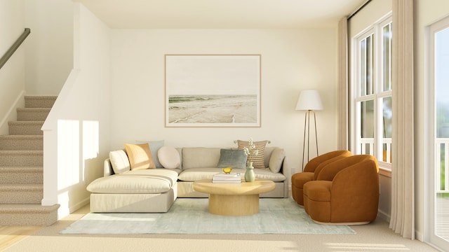 2109 Neubauer Cir, Lindenhurst, IL 60046 - living room with stairs
