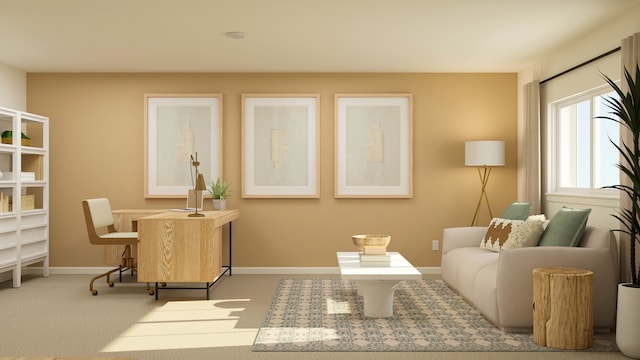2109 Neubauer Cir, Lindenhurst, IL 60046 - sitting room featuring baseboards and carpet