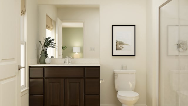 2109 Neubauer Cir, Lindenhurst, IL 60046 - bathroom featuring vanity and a shower stall