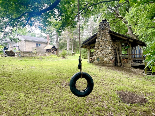 825 Swift Ave, Oglesby, IL 61348 - view of grassy yard