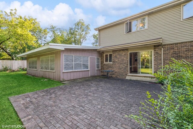 13049 S 83rd Ct, Palos Park, IL 60464 - rear view of house featuring a patio and brick siding