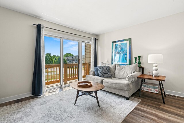 1598 Elder Dr, Aurora, IL 60506 - living room with wood finished floors