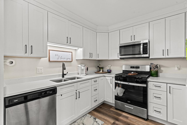 1598 Elder Dr, Aurora, IL 60506 - kitchen featuring stainless steel appliances, light countertops, and white cabinets