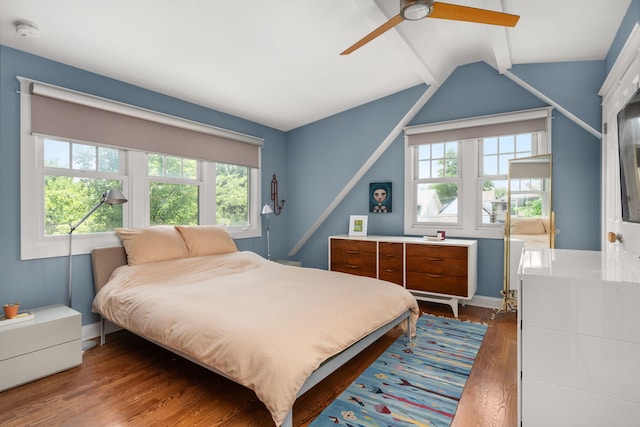 637 Highland Ave, Oak Park, IL 60304 - bedroom featuring multiple windows, wood finished floors, and ceiling fan