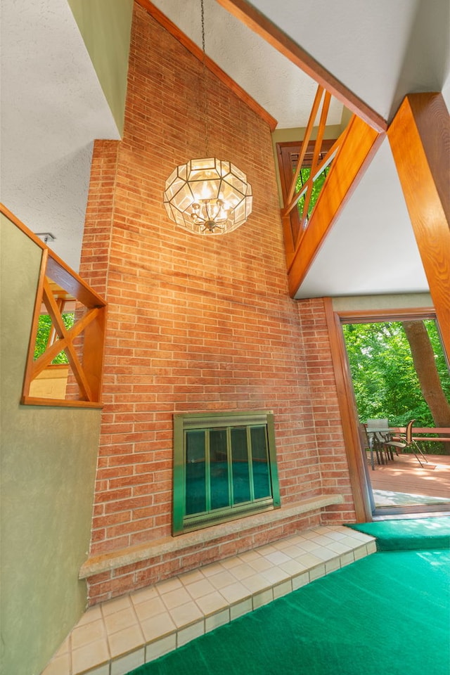 4303 Singleton Close, Rockford, IL 61114 - detailed view of a tile fireplace