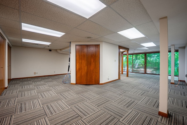 4303 Singleton Close, Rockford, IL 61114 - unfurnished room with carpet flooring and a drop ceiling