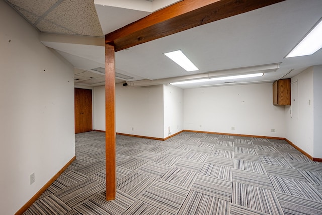 4303 Singleton Close, Rockford, IL 61114 - finished basement featuring light carpet and baseboards