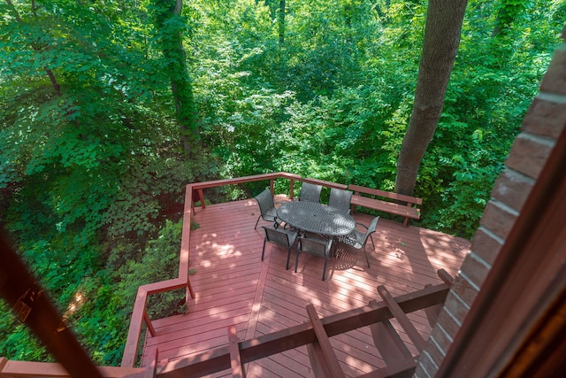 4303 Singleton Close, Rockford, IL 61114 - wooden deck with outdoor dining area