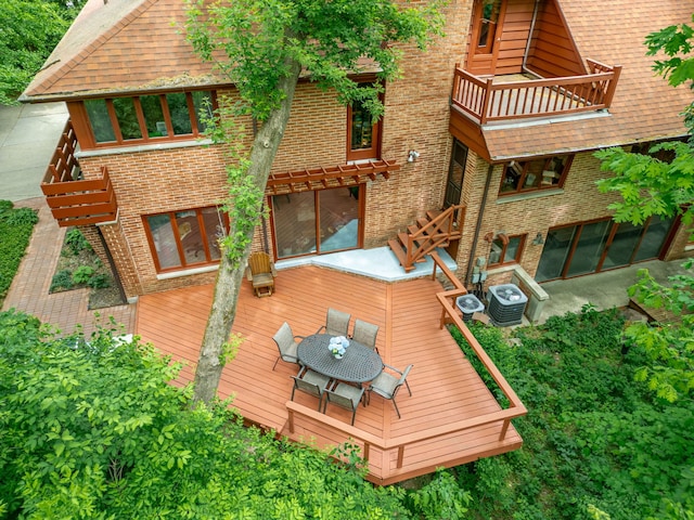 4303 Singleton Close, Rockford, IL 61114 - wooden deck featuring stairway