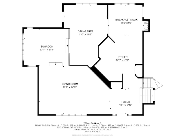 4303 Singleton Close, Rockford, IL 61114 - view of floor plan / room layout