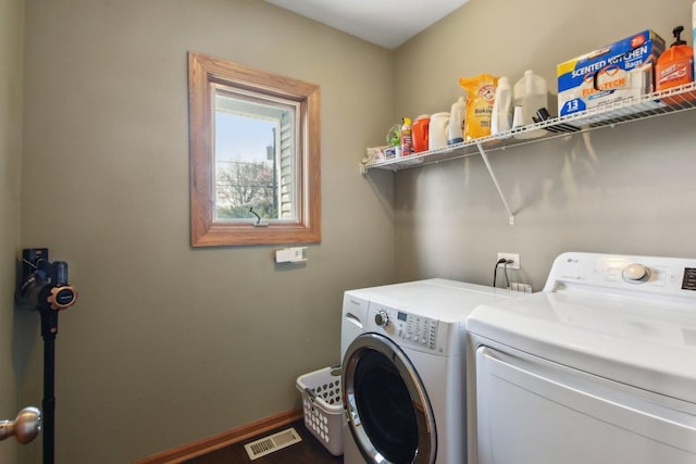 325 2nd St, Downers Grove, IL 60515 - washroom featuring washing machine and clothes dryer and wood finished floors