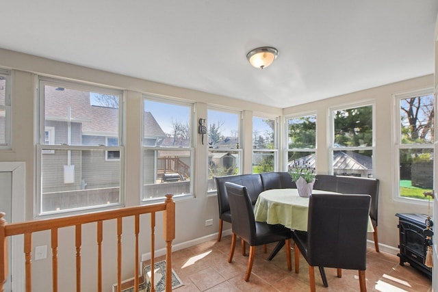 325 2nd St, Downers Grove, IL 60515 - sunroom with healthy amount of natural light and tile patterned floors