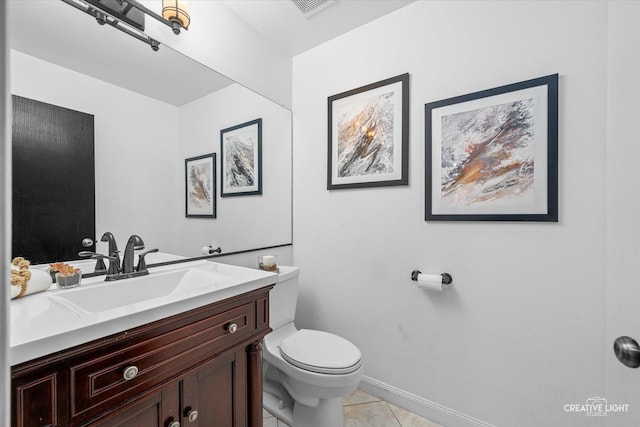 2164 Clementi Ln, Aurora, IL 60503 - half bath featuring vanity and tile patterned flooring