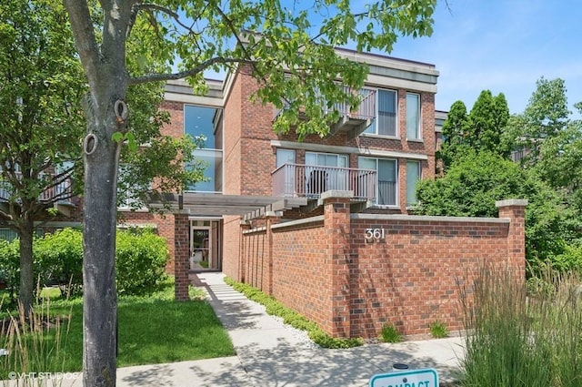 361 Kelburn Rd Unit 316, Deerfield, IL 60015 - view of front of house with brick siding