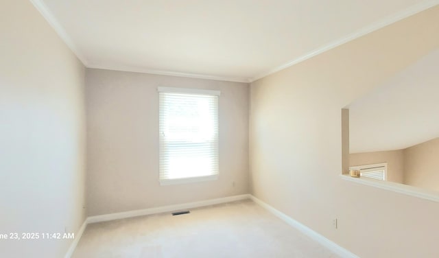 100 Hamlet Cir, Montgomery, IL 60538 - unfurnished room with light colored carpet and crown molding