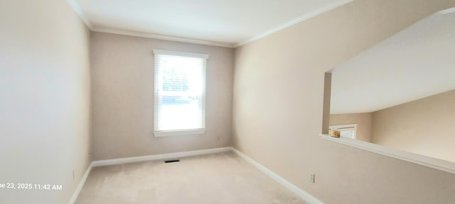 100 Hamlet Cir, Montgomery, IL 60538 - unfurnished room featuring crown molding and light carpet
