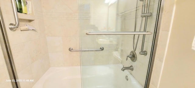 100 Hamlet Cir, Montgomery, IL 60538 - full bathroom with shower / bath combination with glass door