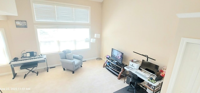 100 Hamlet Cir, Montgomery, IL 60538 - office area featuring carpet floors and baseboards
