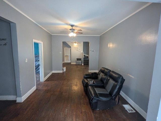 7017 S Hermitage Ave, Chicago, IL 60636 - unfurnished room with hardwood / wood-style floors, ceiling fan, and ornamental molding