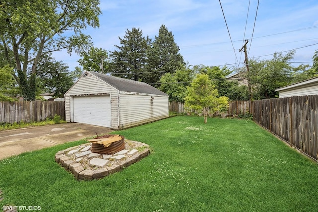 1316 Heidorn Ave, Westchester, IL 60145 - fenced backyard featuring a garage and an outdoor structure