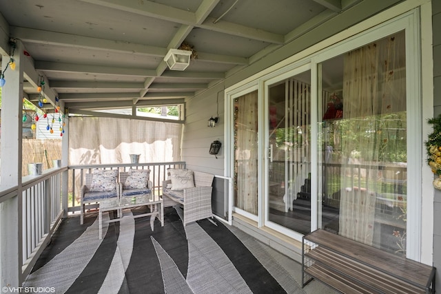 7718 Beach Rd, Wonder Lake, IL 60097 - view of wooden terrace