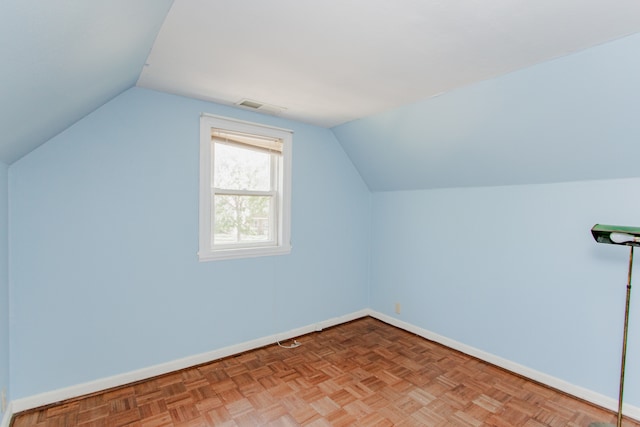 6444 N Oketo Ave, Chicago, IL 60631 - additional living space featuring vaulted ceiling and baseboards