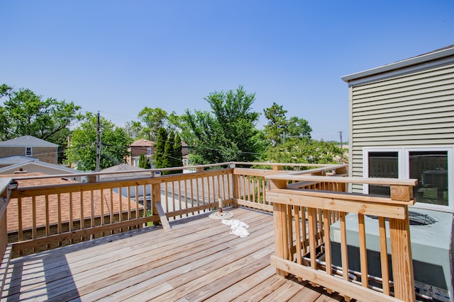 6444 N Oketo Ave, Chicago, IL 60631 - view of wooden deck