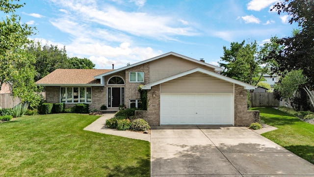 1860 Harvard Ln, New Lenox, IL 60451 - split level home featuring brick siding, concrete driveway, and a garage
