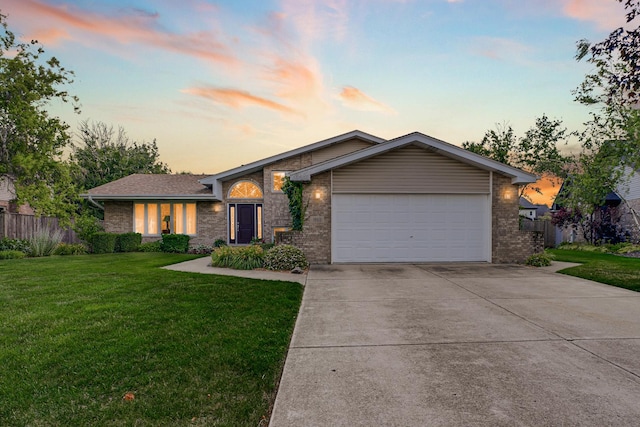 1860 Harvard Ln, New Lenox, IL 60451 - view of front of home with an attached garage, driveway, and brick siding