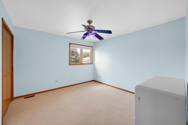 1860 Harvard Ln, New Lenox, IL 60451 - unfurnished bedroom with light carpet and a ceiling fan
