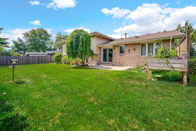 1860 Harvard Ln, New Lenox, IL 60451 - rear view of house with a patio area and brick siding