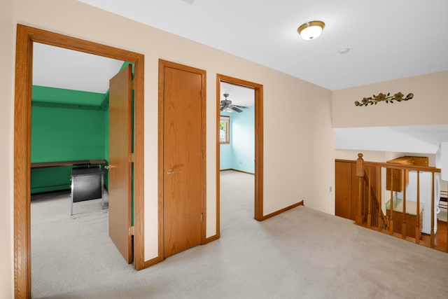 1860 Harvard Ln, New Lenox, IL 60451 - hall with carpet floors and an upstairs landing