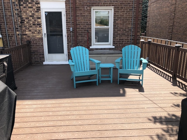 6430 S Lorel Ave, Chicago, IL 60638 - view of wooden terrace