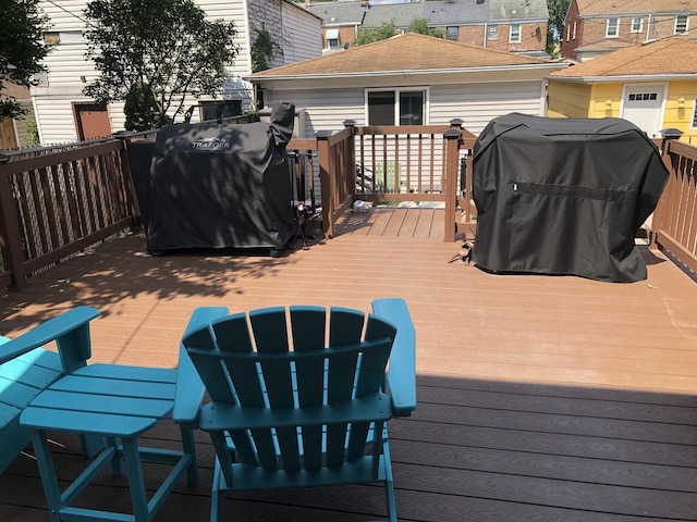6430 S Lorel Ave, Chicago, IL 60638 - wooden terrace featuring area for grilling