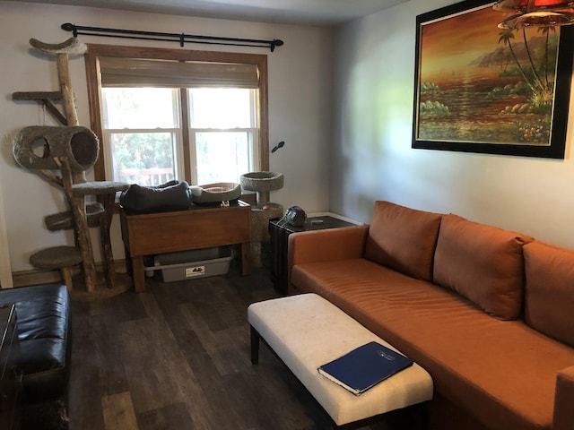 6430 S Lorel Ave, Chicago, IL 60638 - living area with dark wood-style floors